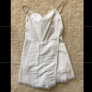 Skort romper with tie back